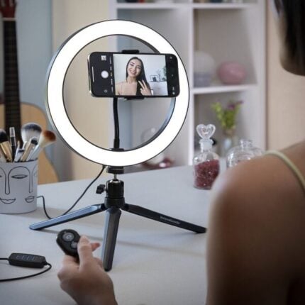 SVJETLOSNI OBRUČ ZA SELFIE SA STATIVOM I UPRAVLJAČEM YOUARO INNOVAGOODS